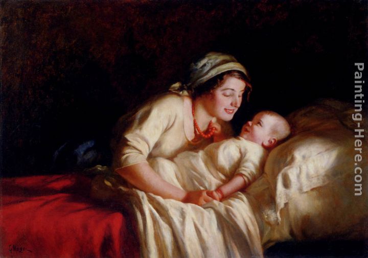 Bedtime painting - Giuseppe Magni Bedtime art painting